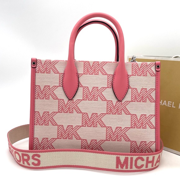 Michael Kors Mirella Small Shopper Top Zip Satchel Xbody Bag - Picture 5 of 9